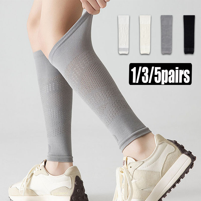 Compression Sleeve Calf - 1/3/5 Çift Kadınlar İçin Nefes Alabilen