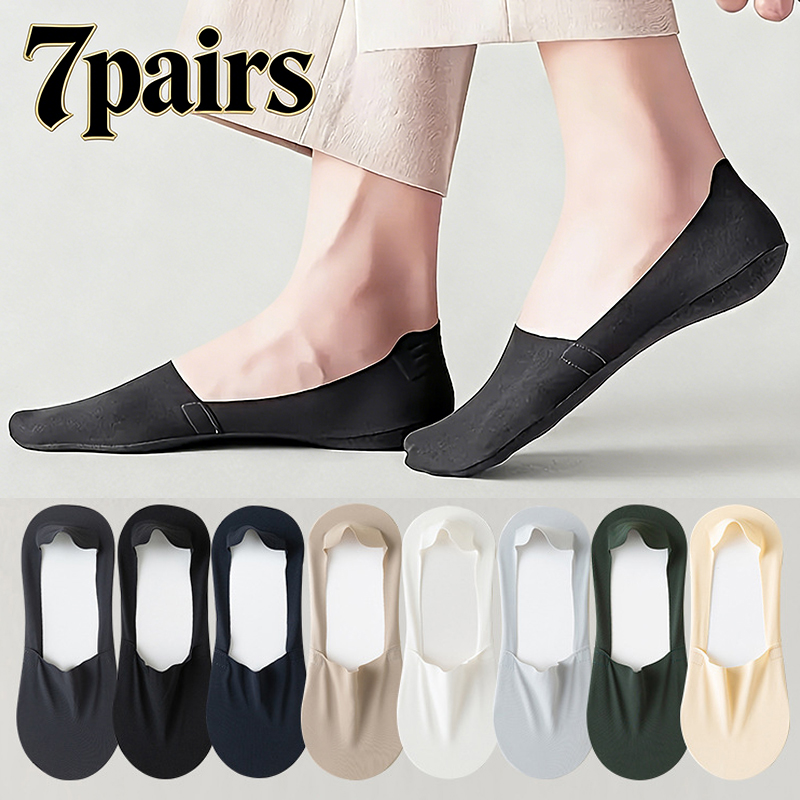 Ankle Sock Low Cut - 7 çift erkek yaz kaymaz ince
